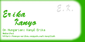 erika kanyo business card